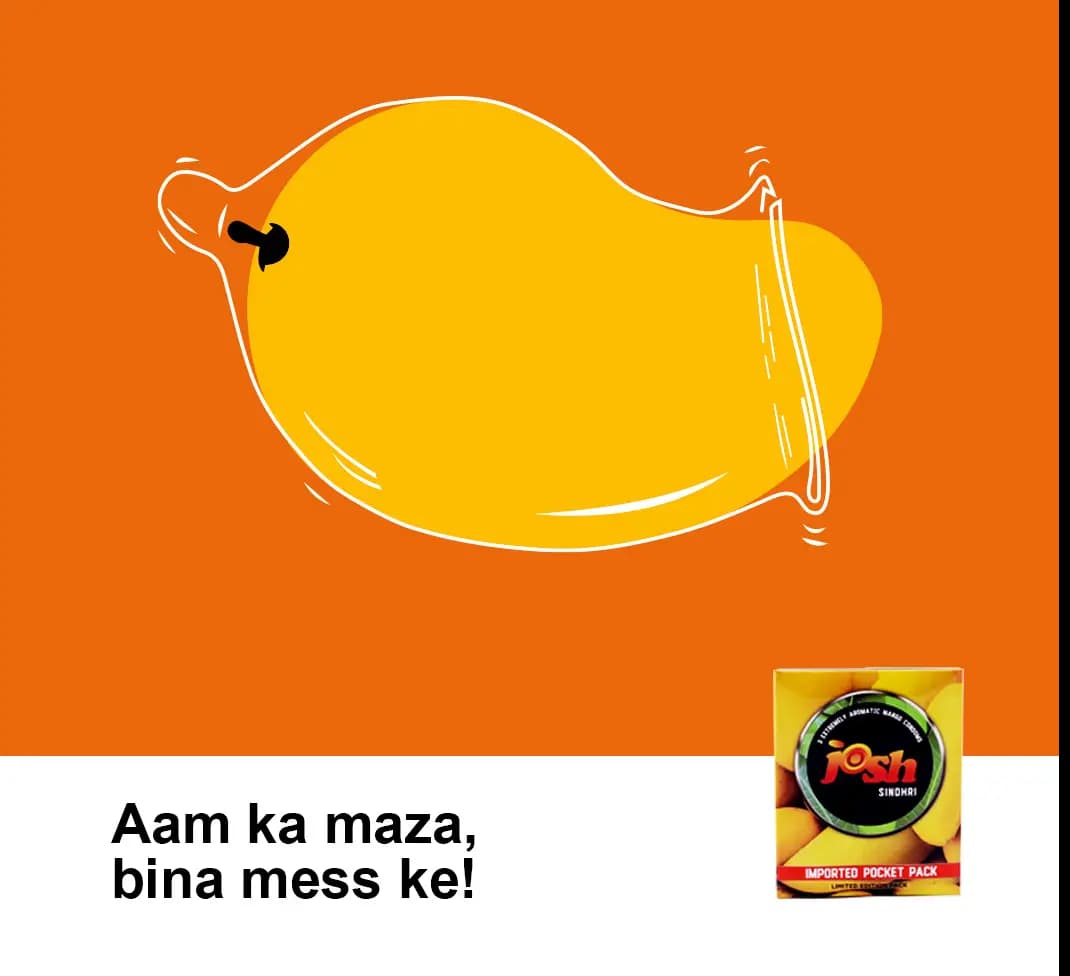 Josh Sindhari Aam Condoms - 36 Condoms Pack (12 x 3s)